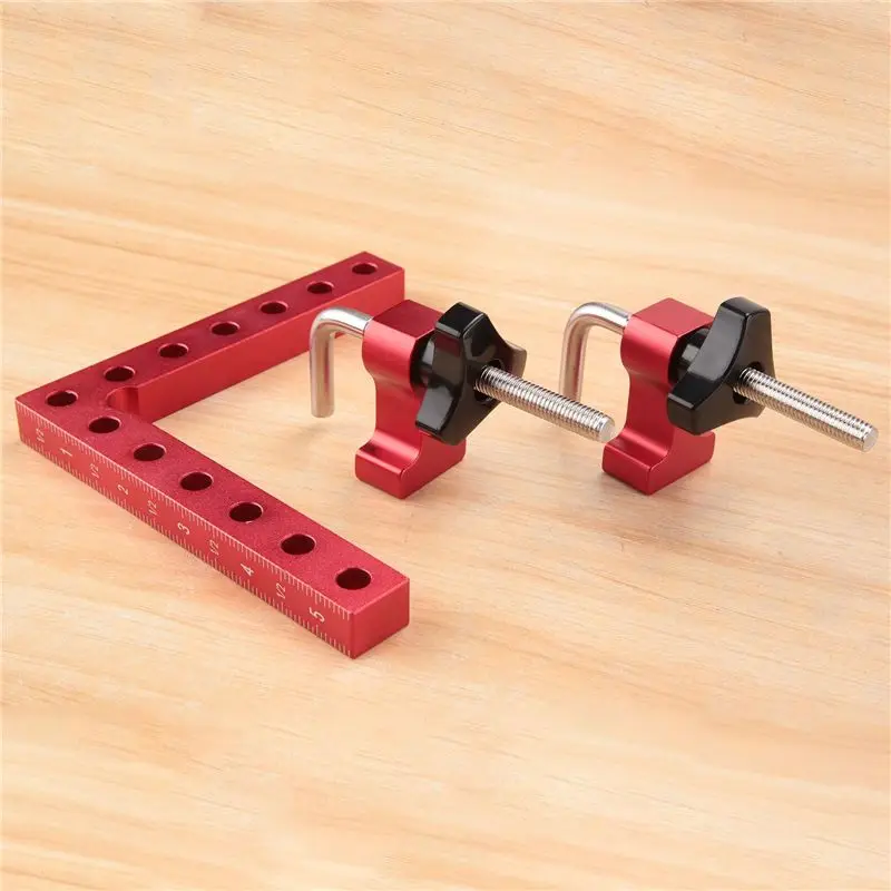 ABWZ-90 Degree Positioning Squares Right Angle Clamps, Aluminum Alloy L-Type Corner Clamp Woodworking Carpenter Clamping Tool