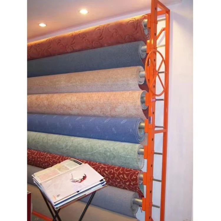 Retail Carpet Heavy Metal Rolling Rack Factory Display Rack