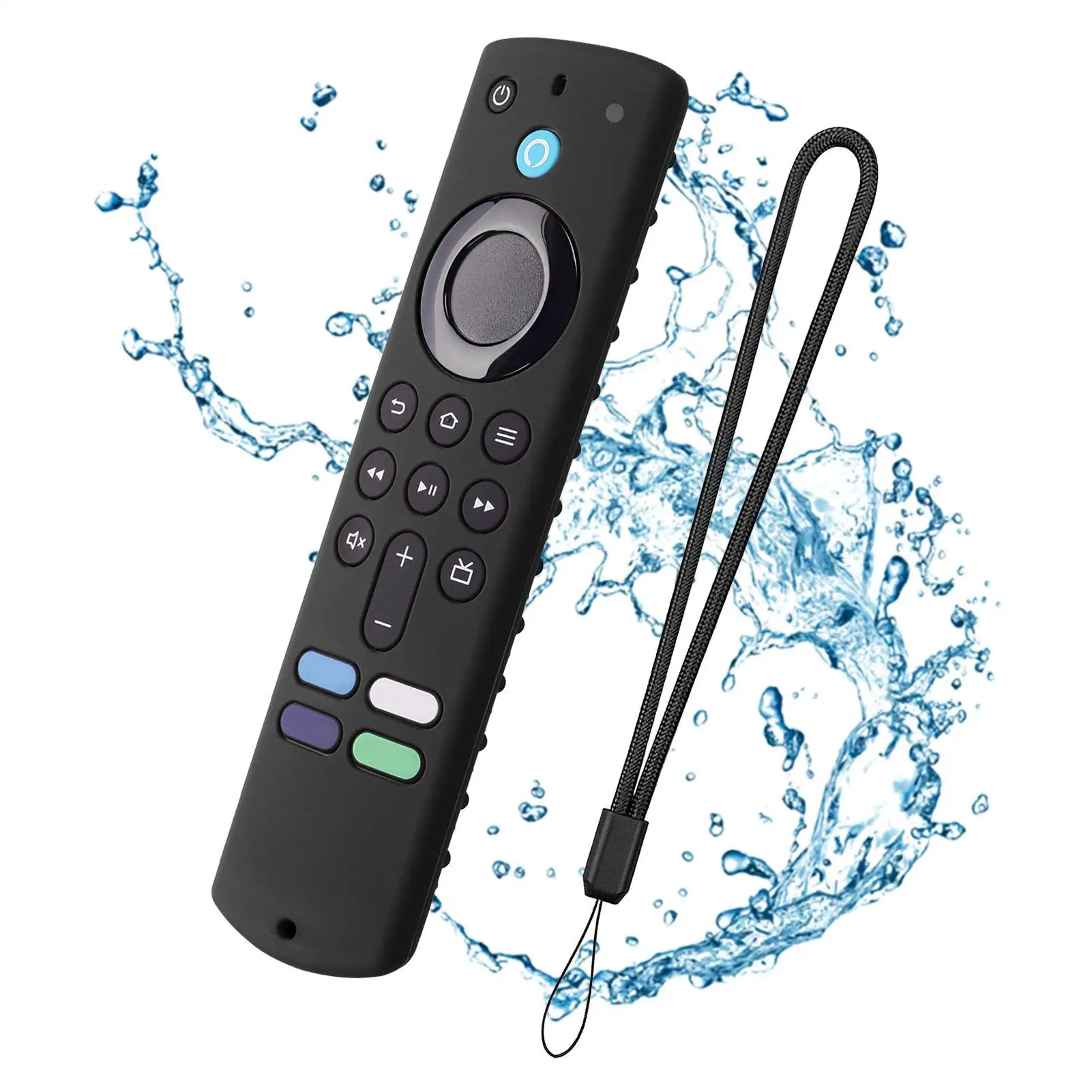 For All-new Amazons Fire TV Stick 4K Remote Control Silicone Cover Case Anti-drop Dustproof Shockproof Skin Sleeve Anti-fall view 3