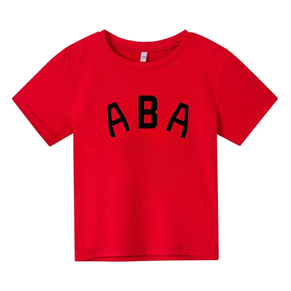 New Summer Letter Print Sports Children T-shirt Short Sleeve Cotton Kids T Shirt Baby Boy Girl Clothing Fashion Casual Tee Top