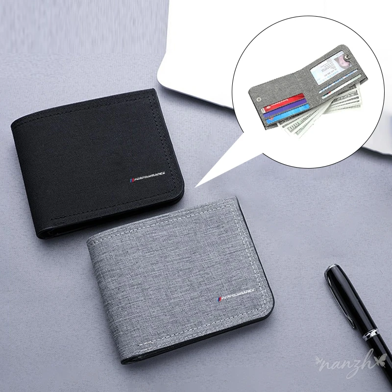 

Fashion Canvas Wallet Solid Color Coin Purse Card Holder For BMW Performance M5 F25 F26 F15 F16 E90 E91 E92 E60 Key Bag E84 F13