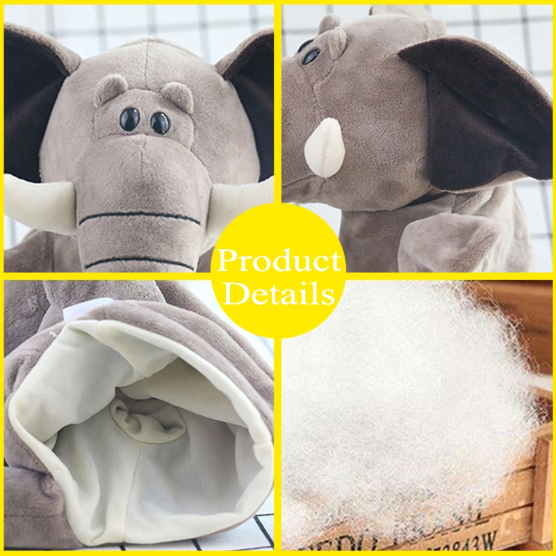 Pacynki na rękę ze zwierzętami, pluszowe zabawki z kreskówek, słoń, żółw, lew, opowiadanie historii dzieckom, urocze pacynki na rękę, lalka, zabawka edukacyjna dla dzieci.