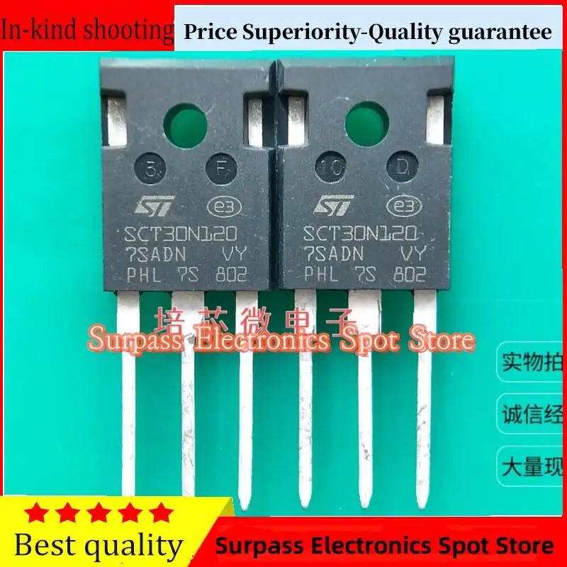 

10PCS-100PCS SCT30N120 TO-247 45A 1200V Price Superiority-Quality guarantee