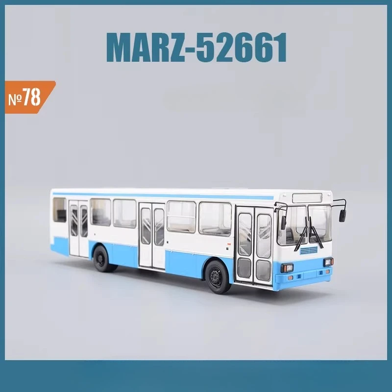 

Игрушечный автомобиль в масштабе 1/43 MARZ-52661, городской пригородный автобус, готовая модель, литая под давлением коллекционная, JAVN078, статическая модель, игрушка для мальчиков в подарок