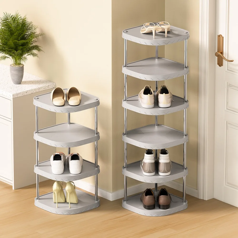 Simple Multi-layer Shoe Cabinet Wall Mounted Shoe Rack Plastic Storage Cabinet Bedroom Dormitory Plastic Creative Shoe Rack