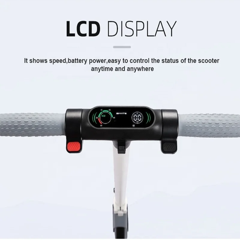 업그레이드된 21.6V 듀얼 투휠 전동 스쿠터 (청소년용, 3단 속도 조절, 텔레스코픽 핸들, 접이식, 6-14세)