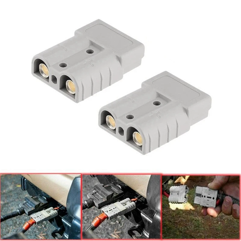 Konektor Plug PORK-10PCS Anderson Style 120A dengan Kit konektor cepat pengisi daya baterai Forklift pegangan Anderson