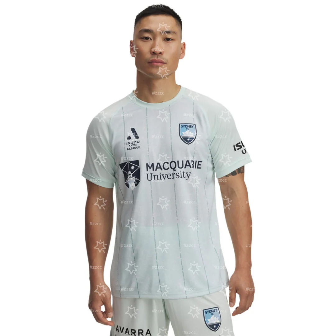 

25-26 Австралийская домашняя футбольная майка A-League Sydney FC с 3D принтом, осенняя спортивная футболка для сухих и быстрого мужчин, детская одежда