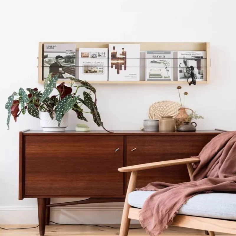 Light Luxury Retro Magazine Storage Nice Living Room Magazine Simple Nice General Racks Office Furniture Das Magazin ZY40ZZJ
