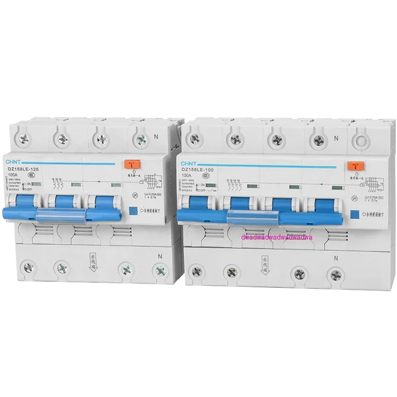 Leakage protector: three-phase four-wire DZ158LE leakage protection 10A-100A air switch with leakage protection