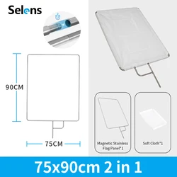 Selens Video Studio Stainless steel Flag Panel Reflector Diffuser Fotografia Acessorios Camera Photo Studio photography props