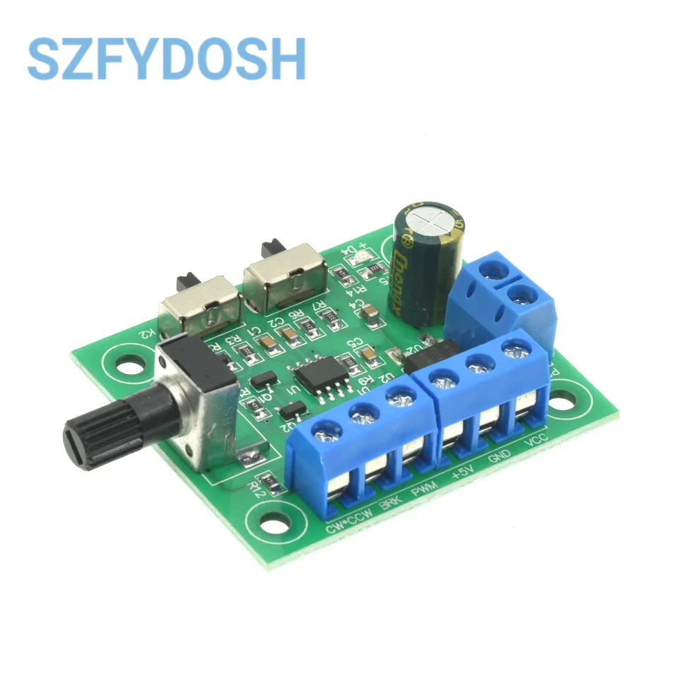 PWM Speed Controller Brushless DC Motor Driver Board Regulator Board Governor Module PWM Monitor DC8-24V With Drive