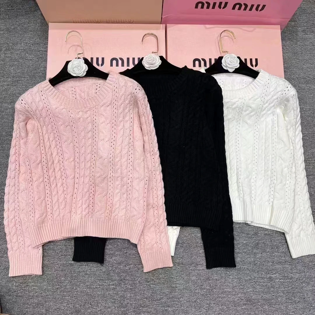 

Women Sweet Solid Knitted Cashmere Sweater Autumn Long Sleeve Round Neck Loose Twist Pullovers Jumper Female Knitwear F797