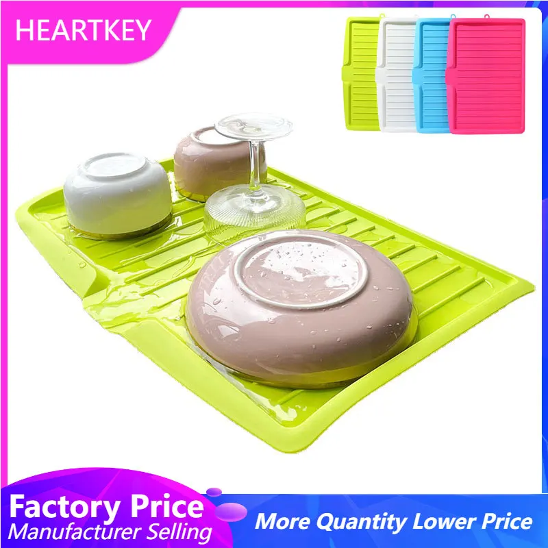 Drain Rack Kitchen Storage Rack Silicone Drainer Dishes Sink Drain Shelving Rack Drain Board Finishing Rack Drying Tray