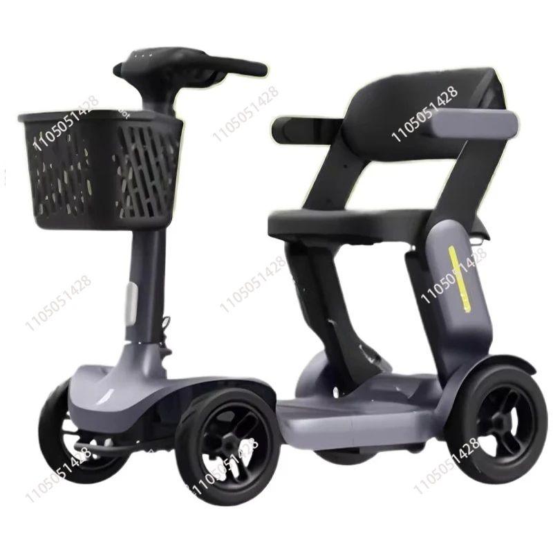 

Folding Adult Electric Scooter For Long Distance With Seat 250W Senior Mobility Scooter Foldable For Travel With Basket