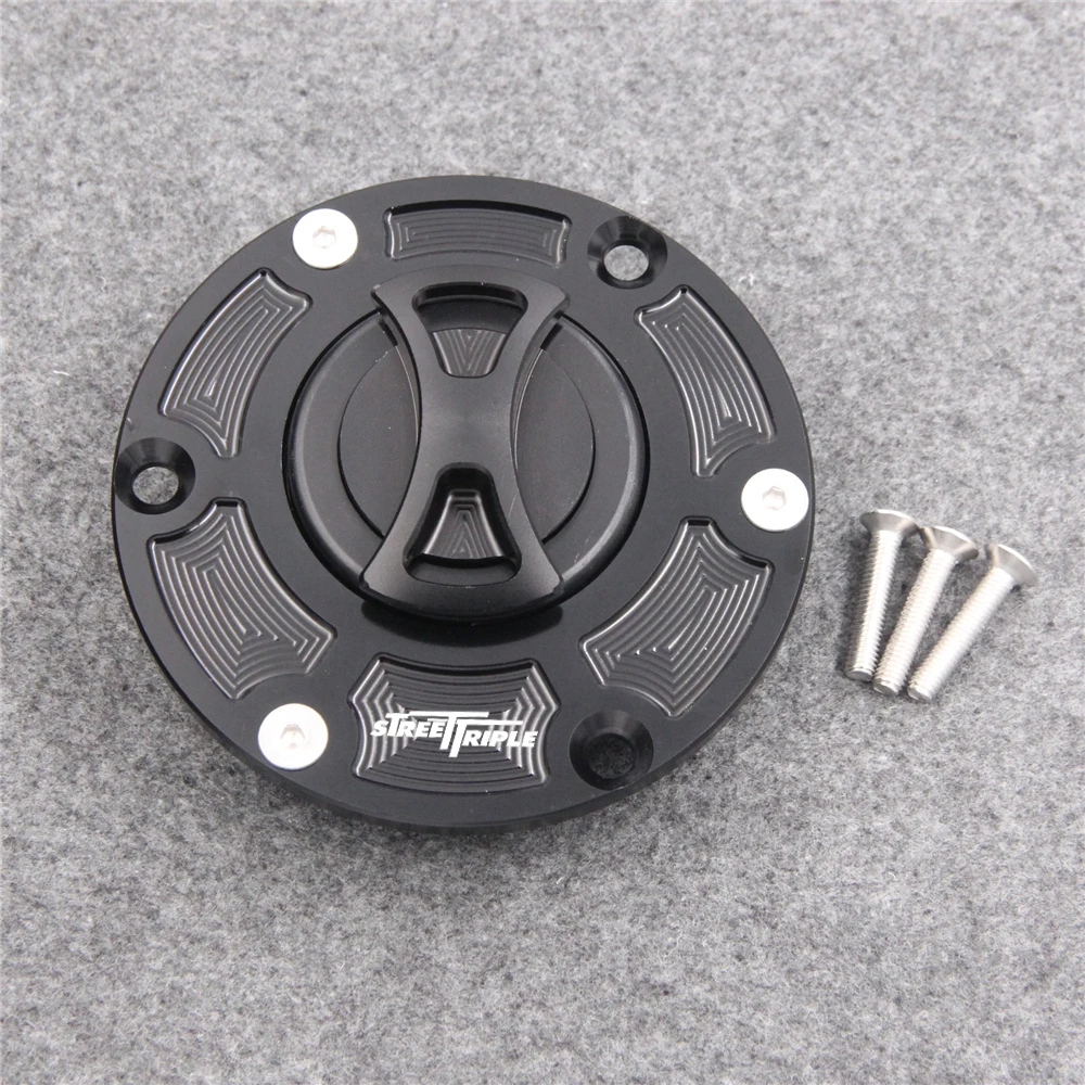 

Keyless Motorcycle Fuel Gas Tank cap Cover For Triumph Street Triple 2007-2008