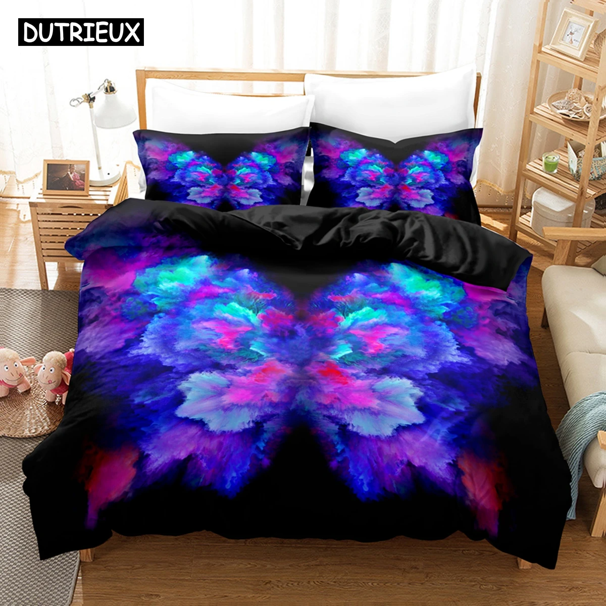 3D NEW Butterfly Bedding Sets Duvet Cover Set With Pillowcase Twin Full Queen King Bedclothes Bed Linen