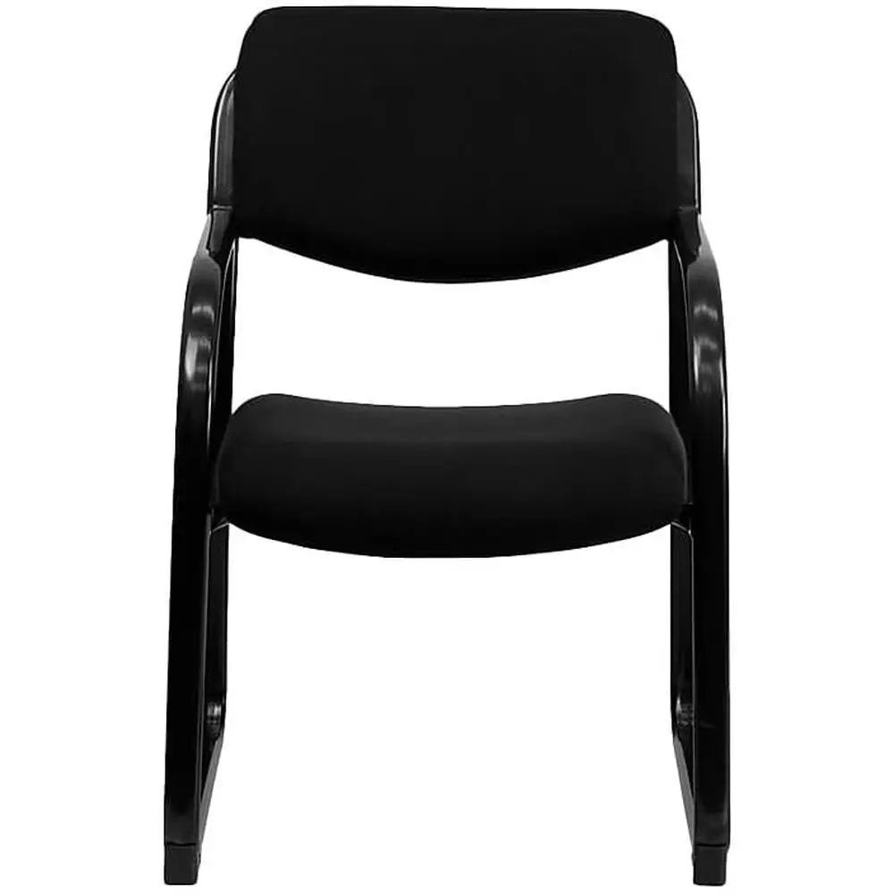 

Черное офисное кресло для переговоров с подставкой-каталкой