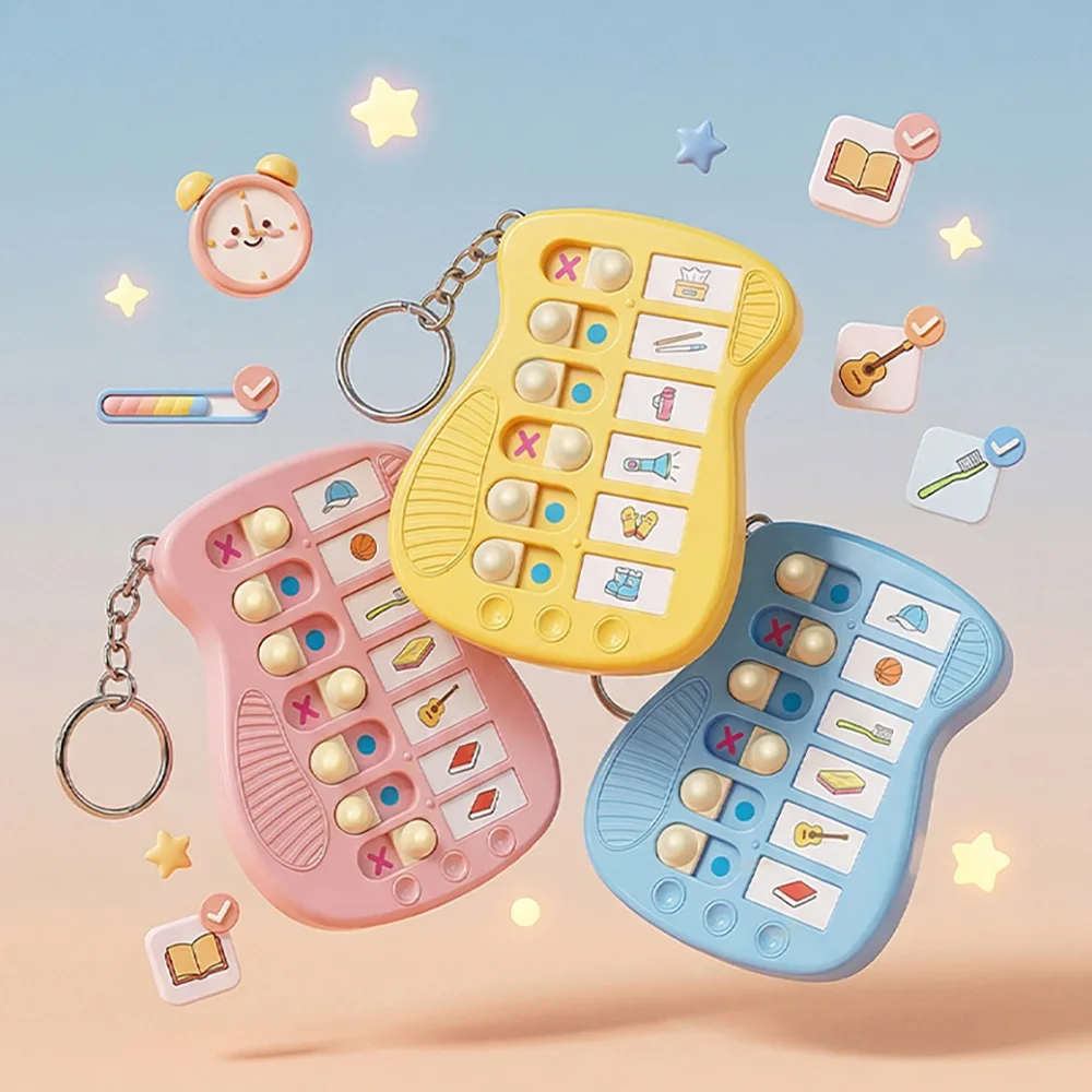 Mini Self discipline Check in Device for Student Time Management Self discipline Learning Check in Device Keychain Pendant