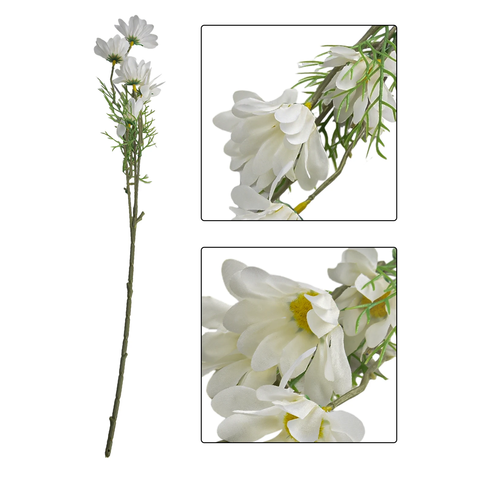 Premium Artificial Silk Daisy Flowers Bouquet Add Elegance and Charm to Wedding Party Coffee Shop and Home Settings