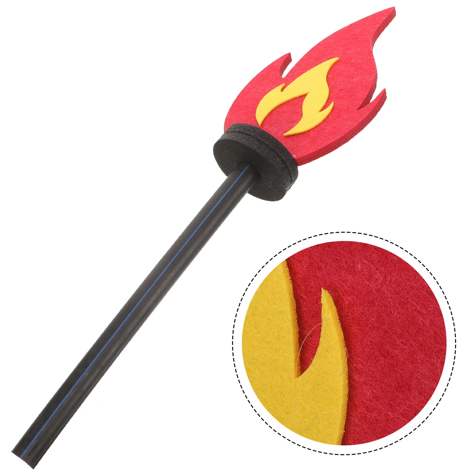 

Creative Long Torch Props For School Sports Events Birthday Party Favors Lightweight Polyester Fiber Board Outdoor