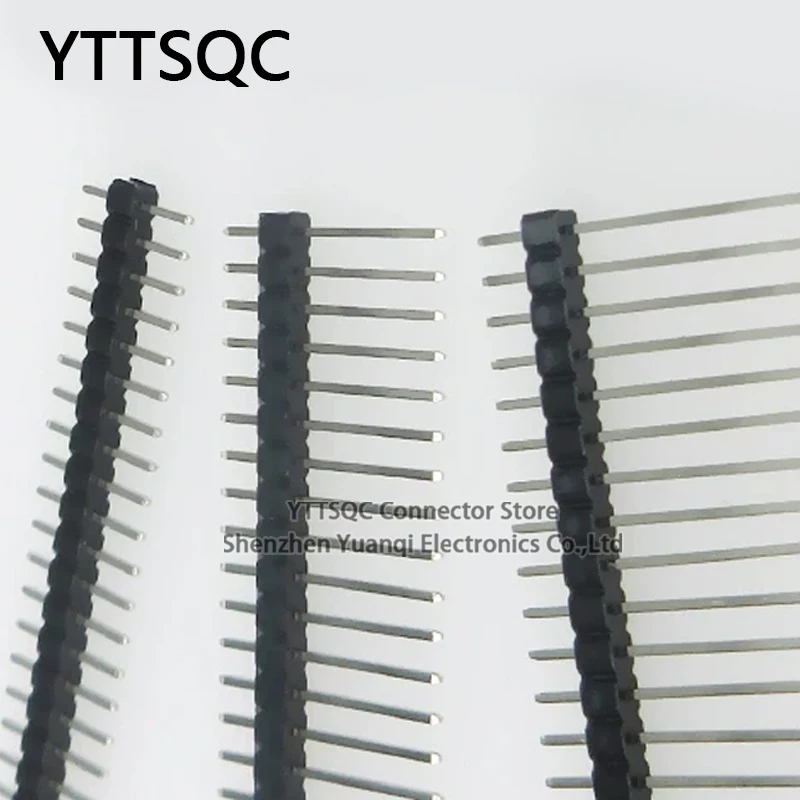 10PCS 2.0mm Long Pin Single Row 1x40P Male Pitch Connector PCB Board Pin Header Length L8.7/10/11/12/13/14/15/17/19/20/L23mm