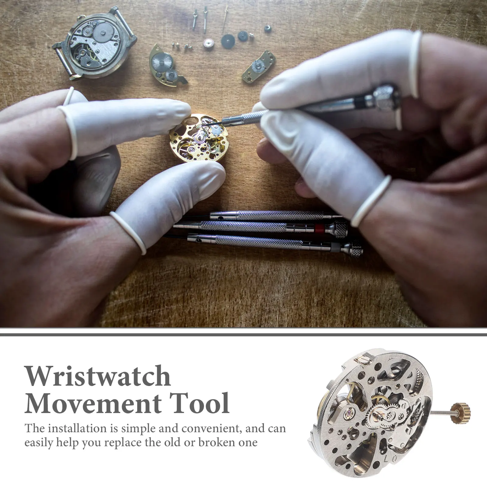 

1pc Automatic Replacement Repair For Watchmakers Durable Copper Material Simple Installation Repair Accessories Quartz Movement
