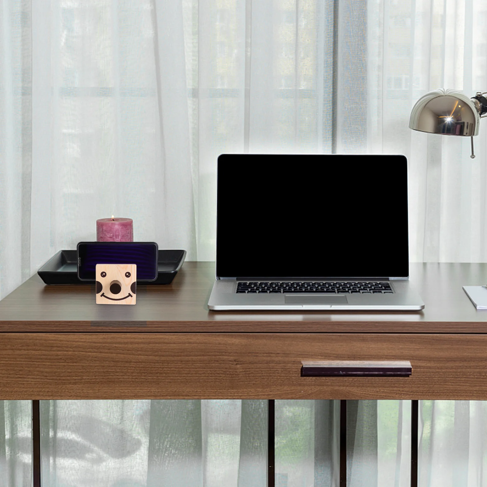 

Wooden Eyeglass Holder Pencil Organizer Desk Storage For Glasses Phone Stationery Clown Design Eyeglass Pen Holder Desk