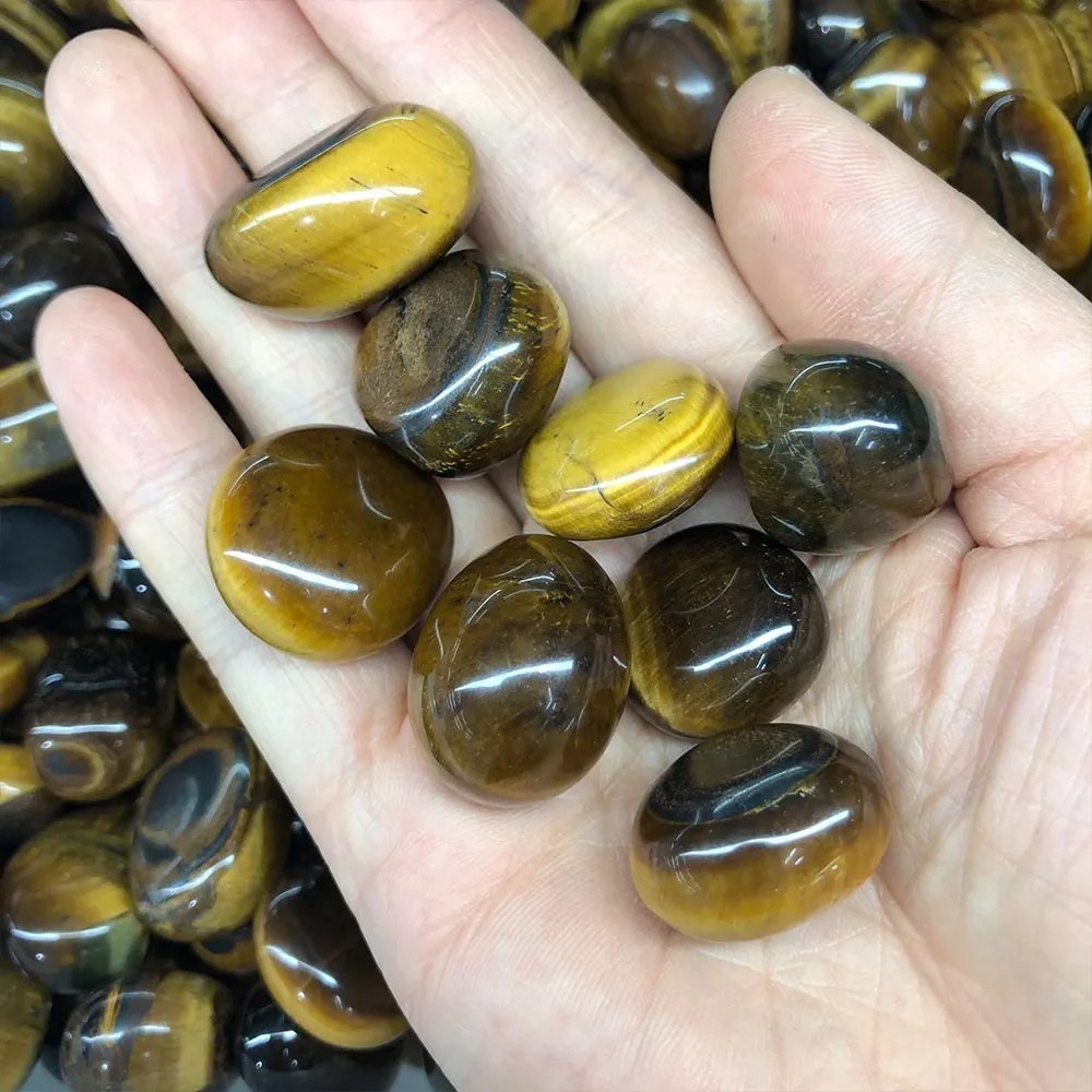 Natural Tiger Eye Irregular Tumbled Stone Home Decor Crystals and Healing Stones Crystal Gemstones Garden Decoration Reiki Gift