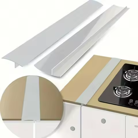24 Inches Kitchen Stove Gap Strip Silicone Anti-Stain Oven Anti-spill Seal High Temperature Resistant Easy to Clean