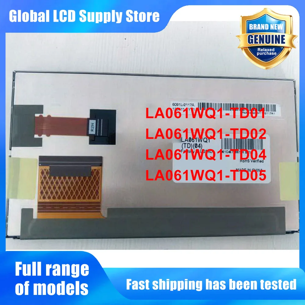 6.1" LCD With Touchpad LA061WQ1‑TD01/TD02/TD04/TD05 For Toyota Camry 2013‑2018Corolla Overseas Version Radio Replacement Display