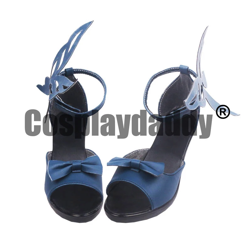 Genshin Impact Liyue Eclipsing Star Ningguang Orchid's Evening Gown Ver. Cosplay Ankle Strap Heels Shoes S008