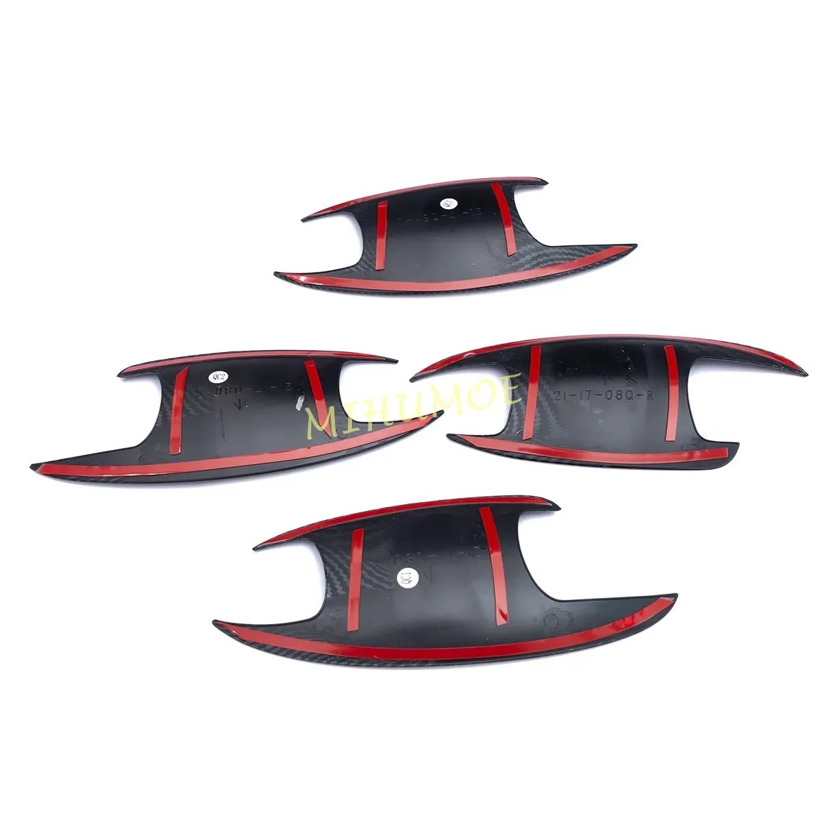 ألياف الكربون الخارجي مقبض الباب كوب إكسسوارات خارجية لأبواب السيارات حامي الكسوة لمرسيدس بنز C GLC الفئة W206 S206 X254 C254 2024 2025