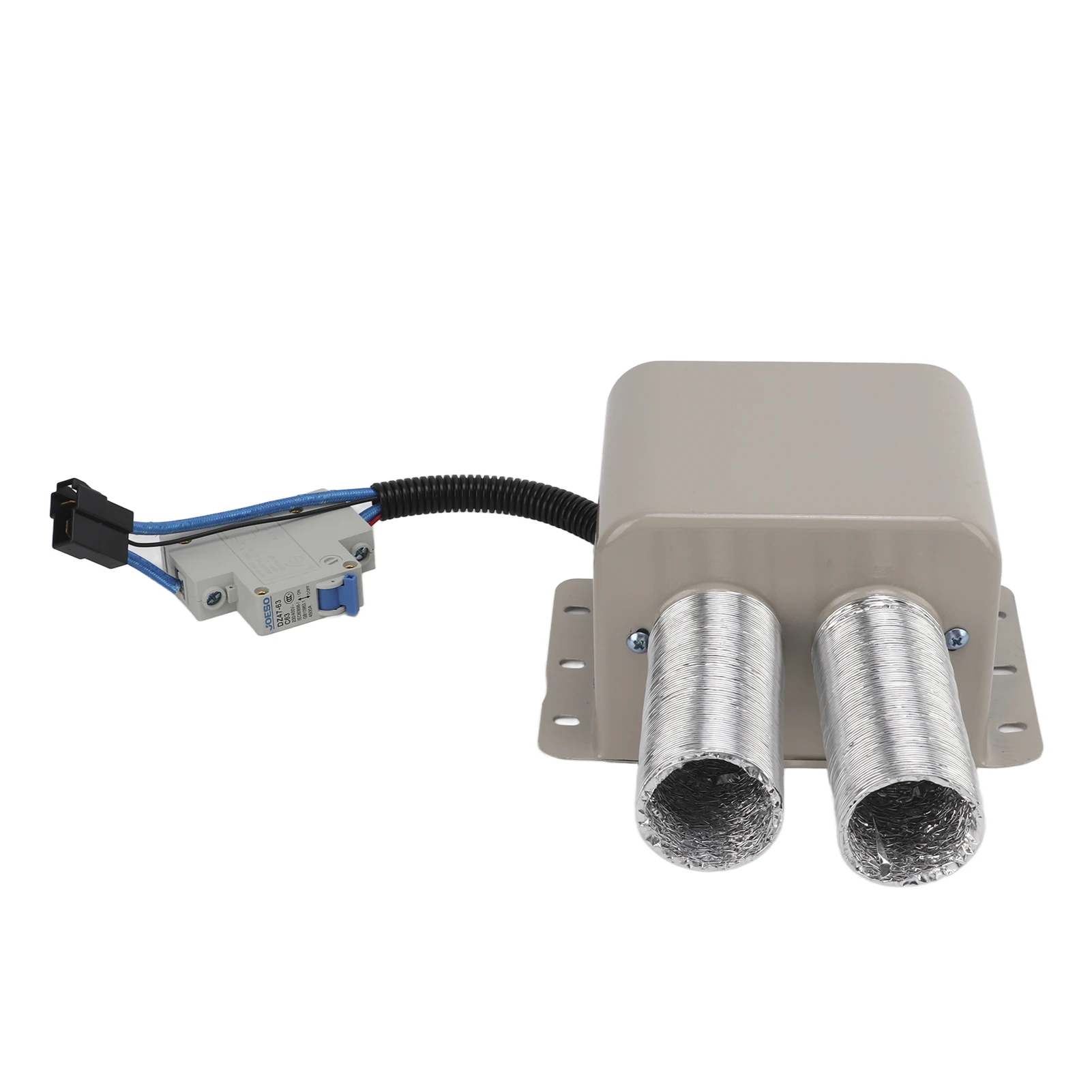 24V 800W Portable Car Windshield Defrost Heater 2 Holes OEM Replacement Fast Heating Demister Heating Fan for Truck Vehicle