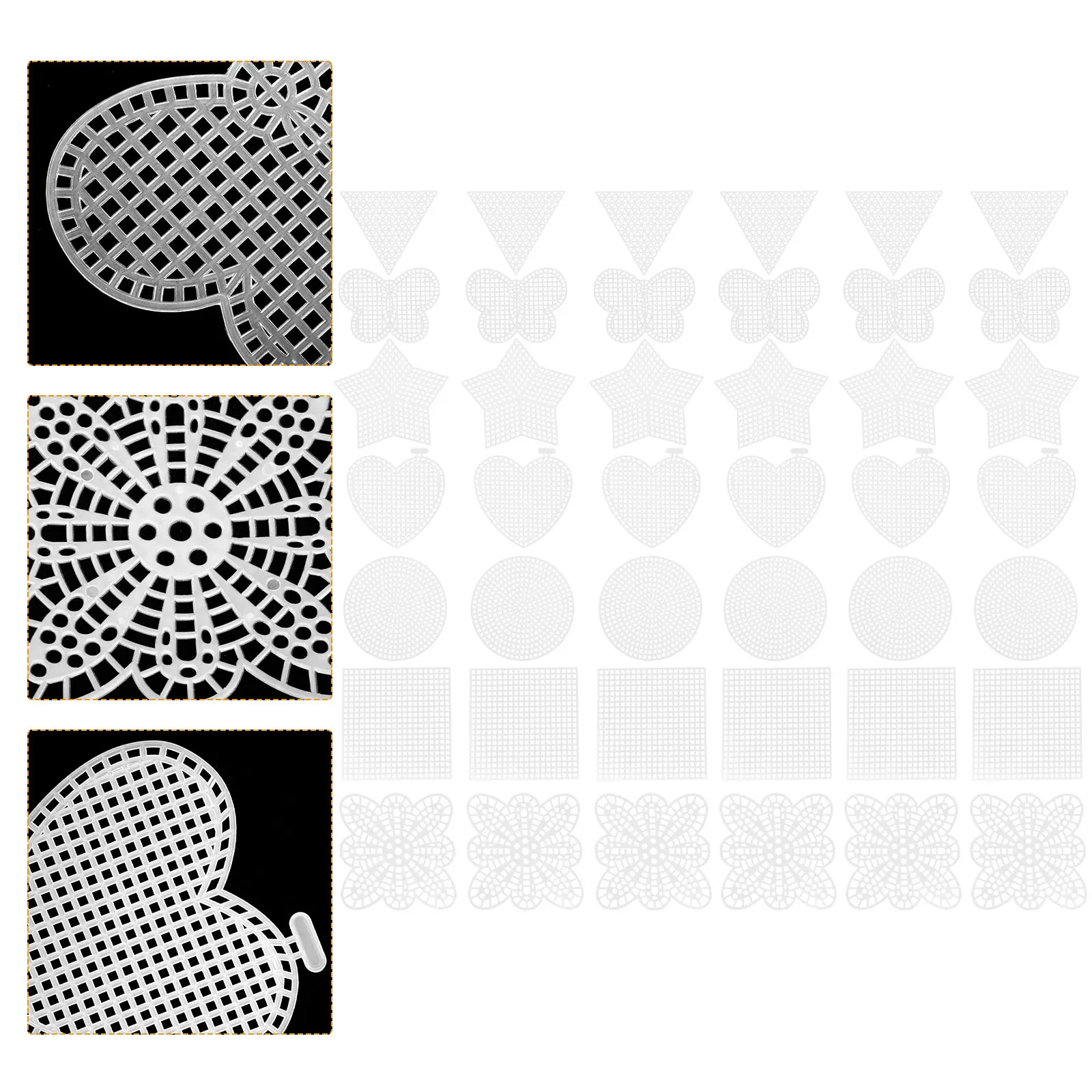 

Набор из 70 пластиковых сетчатых листов для вышивания крестиком, вязания и шитья