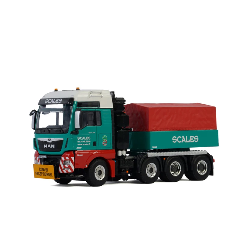 WSI Diecast 1:50 Scale MAN TGX XXL 8X4 Tractor Truck Alloy Model 01-2845 Collection Souvenir Display Vehicle Toys