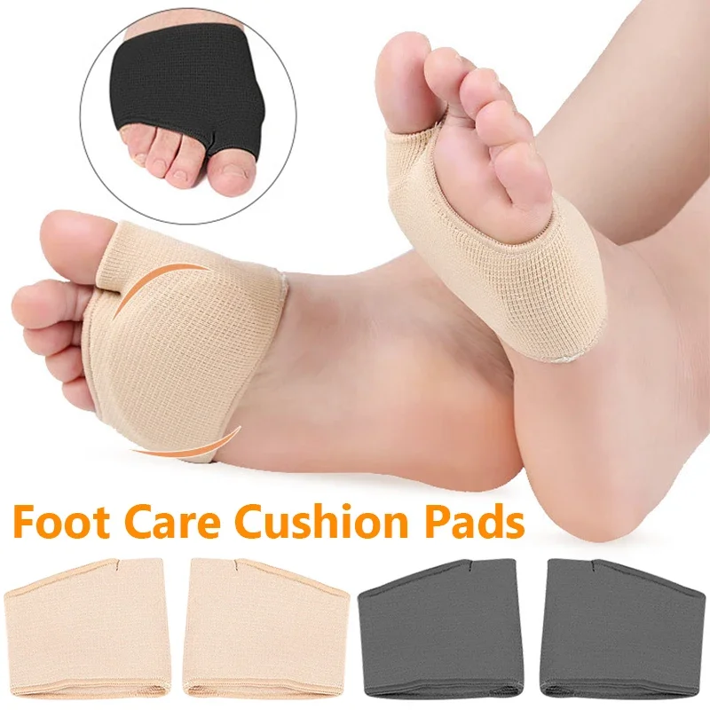 Silicone Gel Half Insoles for Metatarsal Forefoot Pain Relief Shoe Pads Ball of Foot Cushions for Hallux Valgus Corrector Socks