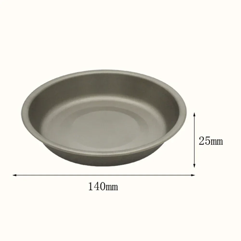 Dish Plate Premium Titanium Dish Plate For Outdoor Adventures And Camping Lightweight And Durable Tableware Cookware