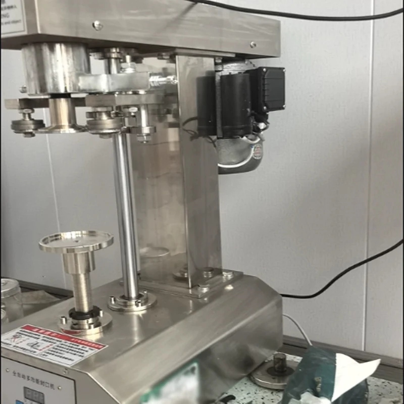 Commercial Can Sealing Machine Milk Tea Shop Beverage Sealing Cup Semi-Automatic Sealer Plastic Bottle Can Sealer