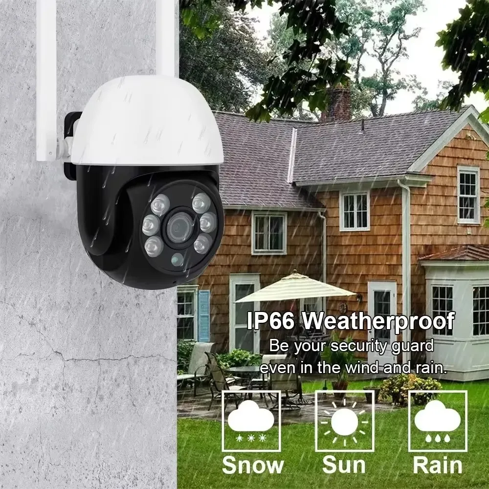 Tuya 5Ghz 2.4Ghz WiFi PTZ Camera 5MP Auto Tracking Security Camera Two Way Audio AI Human Motion Detect Wireless Baby Monitor