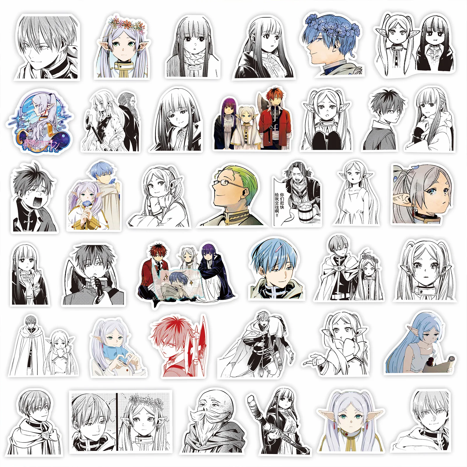 75PCS Anime Stickers Frieren at the Funeral DIY Waterproof Graffiti For Luggage Guitar Phone Skateboard Laptop Decals Toys Gifts