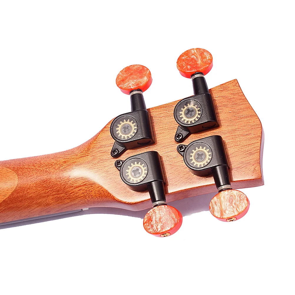 Mini Pocket Ukelele with Sound Hole Spruce Sapele Rosewood Hawaiian Soprano Ukulele Travel