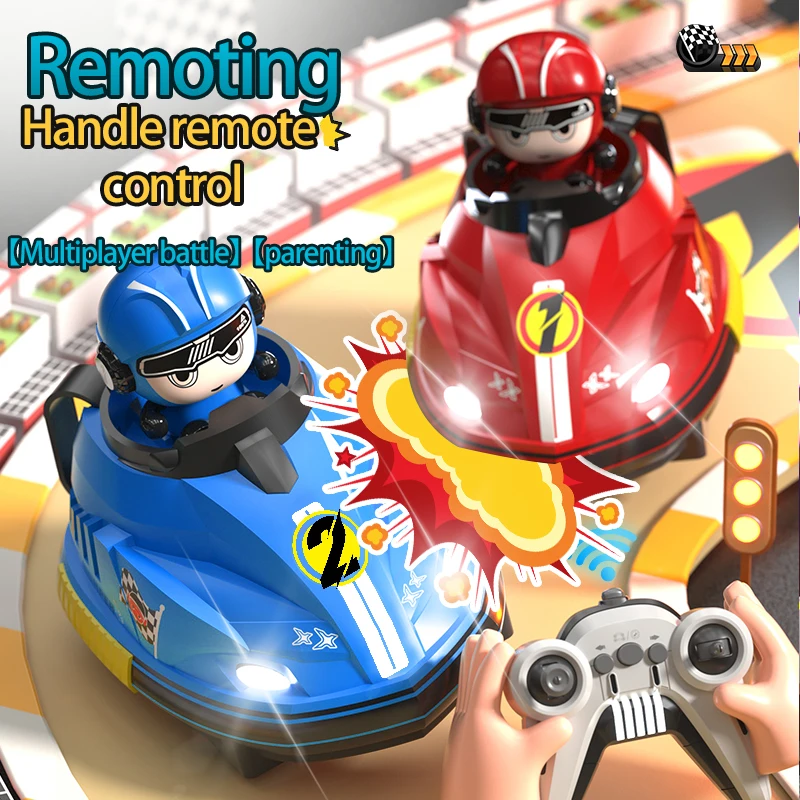 Red&Blue RC Remote Control Battle Bumper Car | Parent-Child Interactive Toy for Boys Girls Intelligent Opponent Birthday Gift