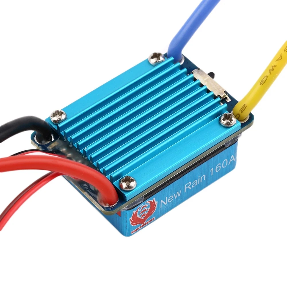 1 قطعة مقاوم للماء RC قارب 160A/320A ESC 380/450 نحى موتور سرعة المراقب المزدوج وضع منظم الفرقة الفرامل ل 1/12 1/10 RC سيارة