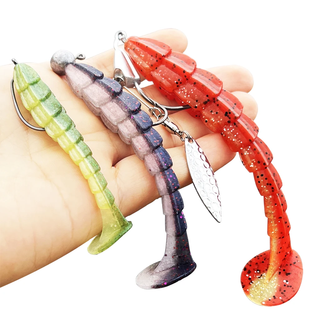 Przynęta miękka Spinpoler Breaker 7cm 9cm 11.5cm, przynęta wędkarska, łopatka, ogon T, robak typu stick worm, solony shad, swimbait, wobler, na okonia, szczupaka, pstrąga — zdjęcie 2