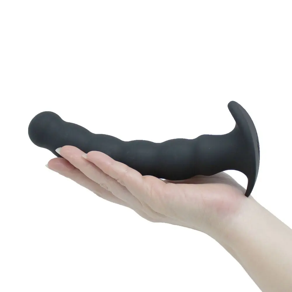 Ganável silicone p-ponto anal contas butt plug sonda massageador de próstata