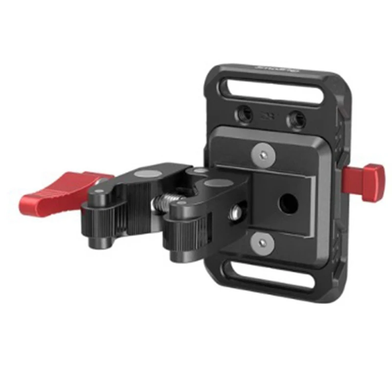 Mini V Mount Battery Plate V-Lock Mount Battery Plate With Crab-Shaped Clamp For Universal Camera Parts 2989