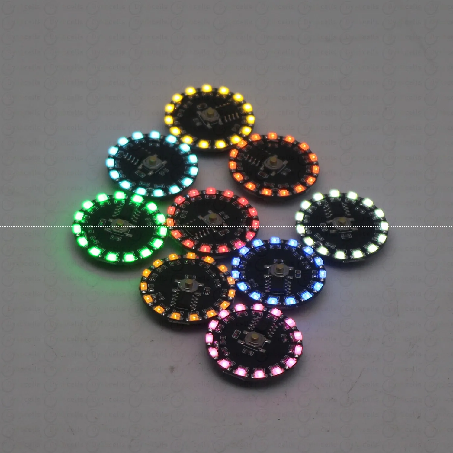 16Modes Flow Light Wireless LED Lamp Flashing Rotating Breathing Lighting Model Scene Toys Lamps Battery Powered KEY Control