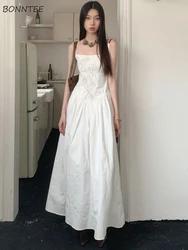 Dresses Women Creativity Attractive Embroidery Elegant Streetwear Popular Holiday Chinese Style Ladies Ankle-Length Leisure Chic