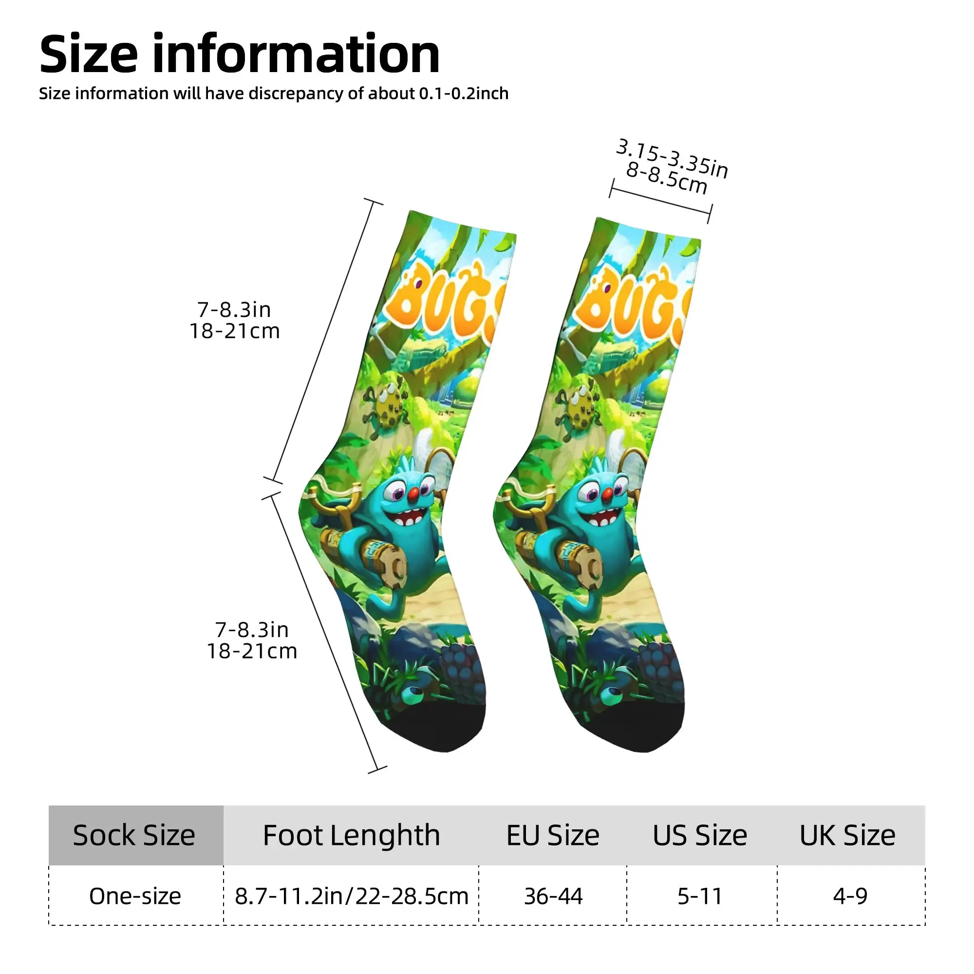 الرجال الجوارب Bugsnax بلدي الغناء وحوش جوارب الخريف العصرية تنفس الجوارب نمط الرياضة في الهواء الطلق عدم الانزلاق الجوارب